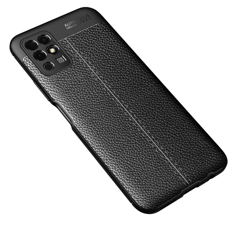 For Honor Play 5T Litchi Texture TPU Shockproof Case