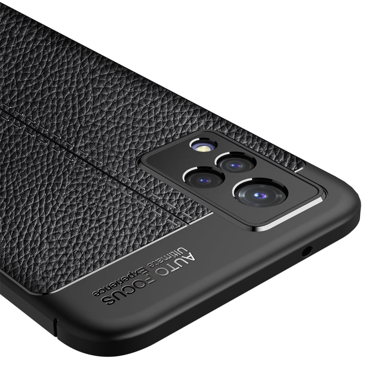 For vivo V21 Litchi Texture TPU Shockproof Case