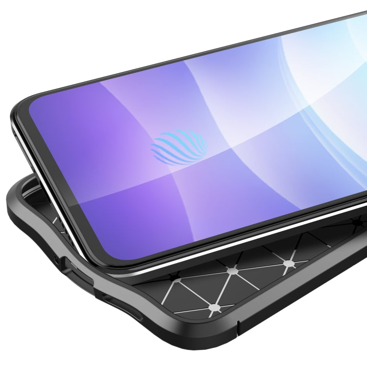 For vivo V21 Litchi Texture TPU Shockproof Case