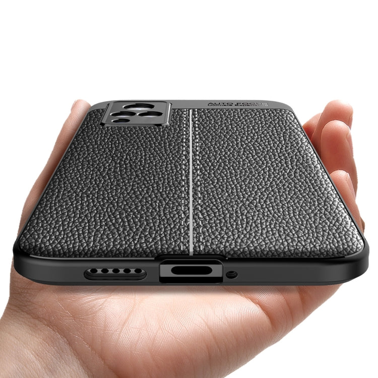For vivo V21 Litchi Texture TPU Shockproof Case