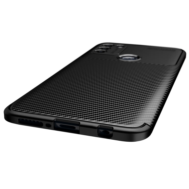 For Motorola Moto G50 Carbon Fiber Texture Shockproof TPU Case