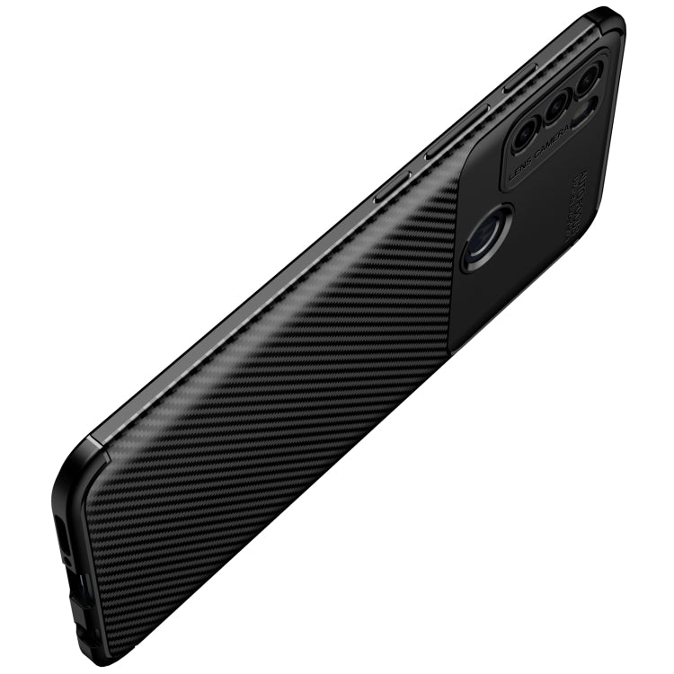 For Motorola Moto G50 Carbon Fiber Texture Shockproof TPU Case