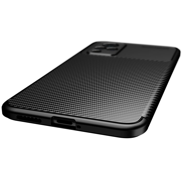 For vivo V21 Carbon Fiber Texture Shockproof TPU Case