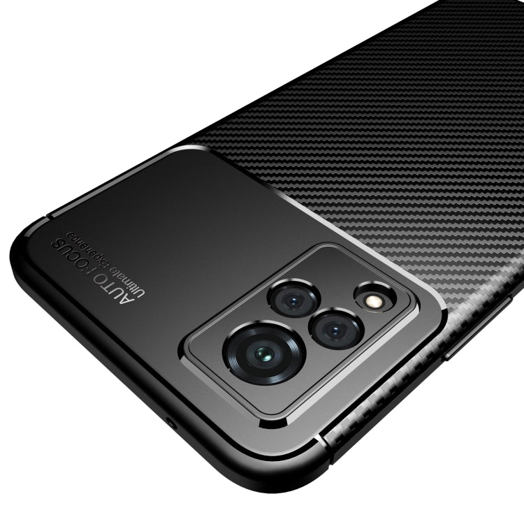 For vivo V21 Carbon Fiber Texture Shockproof TPU Case