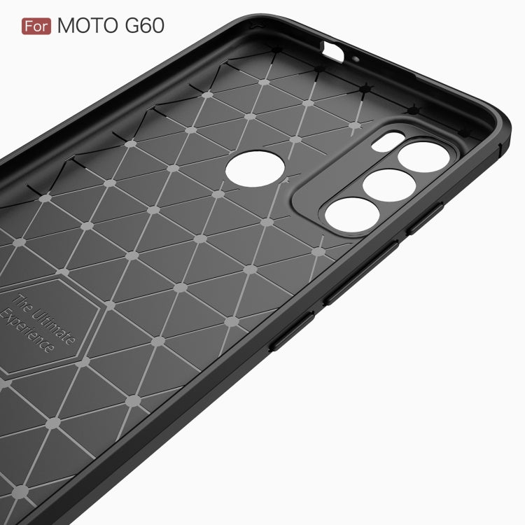 For Motorola Moto G60 Brushed Texture Carbon Fiber TPU Case