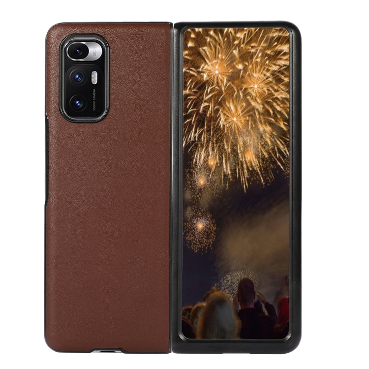 For Xiaomi Mi Mix Fold Genuine Leather Lambskin Texture Folding Protective Case