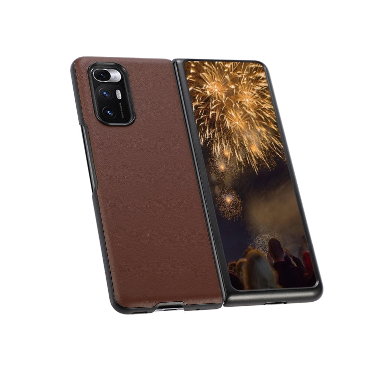 For Xiaomi Mi Mix Fold Genuine Leather Lambskin Texture Folding Protective Case