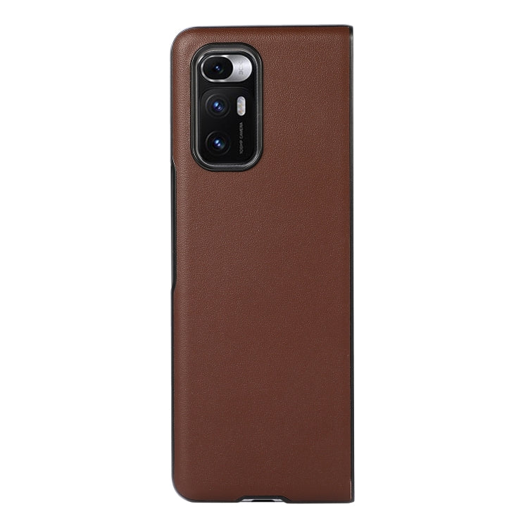 For Xiaomi Mi Mix Fold Genuine Leather Lambskin Texture Folding Protective Case