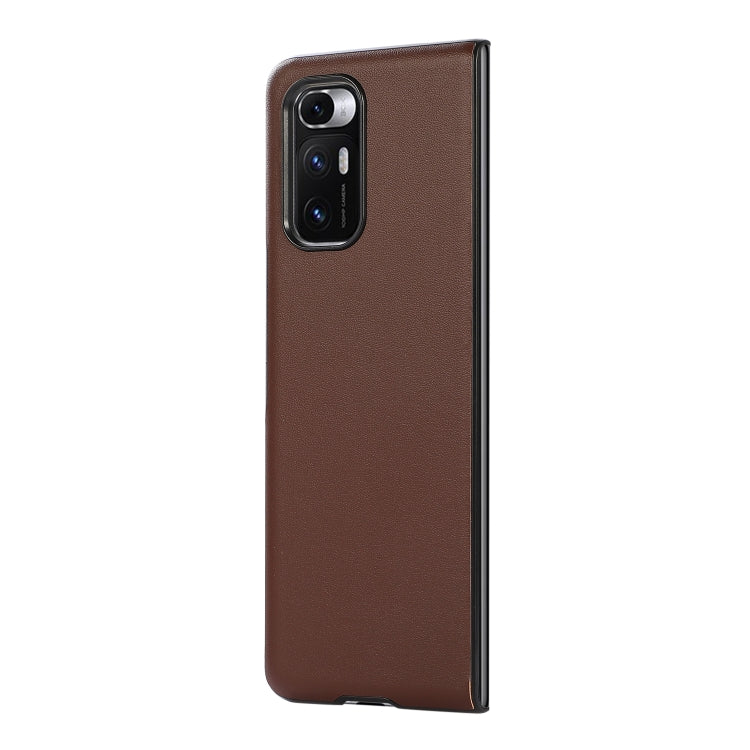 For Xiaomi Mi Mix Fold Genuine Leather Lambskin Texture Folding Protective Case