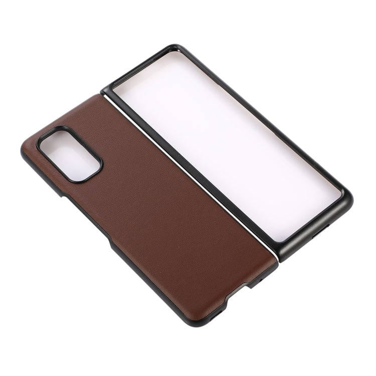 For Xiaomi Mi Mix Fold Genuine Leather Lambskin Texture Folding Protective Case