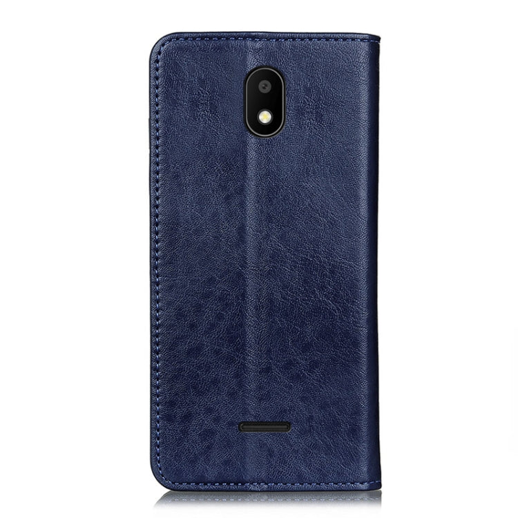 For Vodafone Smart E11 Magnetic Crazy Horse Texture Horizontal Flip Leather Case with Holder & Card Slots & Wallet