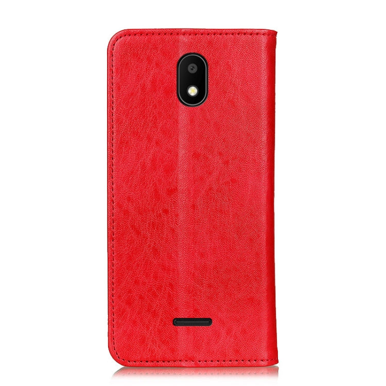 For Vodafone Smart E11 Magnetic Crazy Horse Texture Horizontal Flip Leather Case with Holder & Card Slots & Wallet