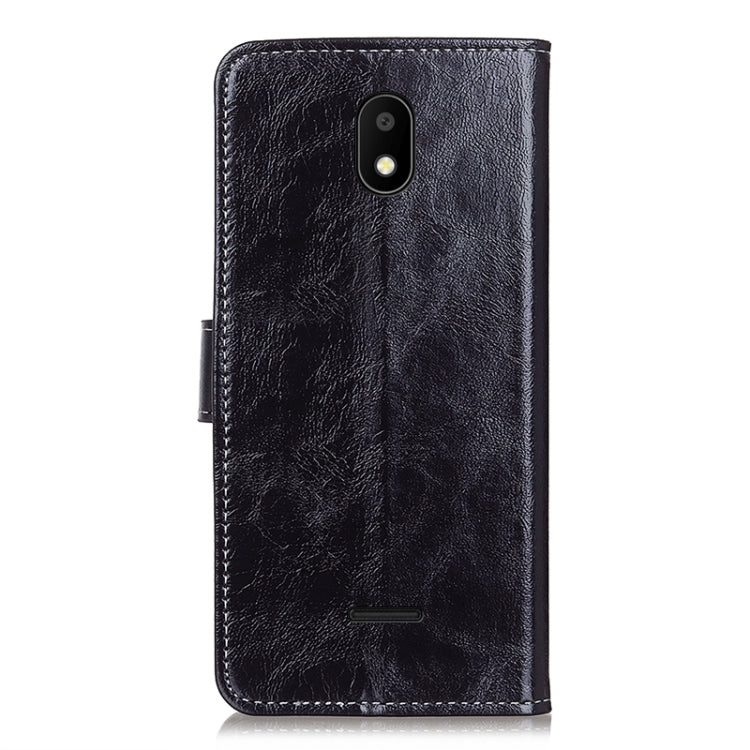 For Vodafone Smart E11 Retro Crazy Horse Texture Horizontal Flip Leather Case with Holder & Card Slots & Photo Frame & Wallet
