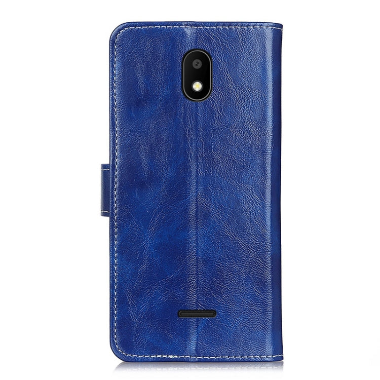 For Vodafone Smart E11 Retro Crazy Horse Texture Horizontal Flip Leather Case with Holder & Card Slots & Photo Frame & Wallet