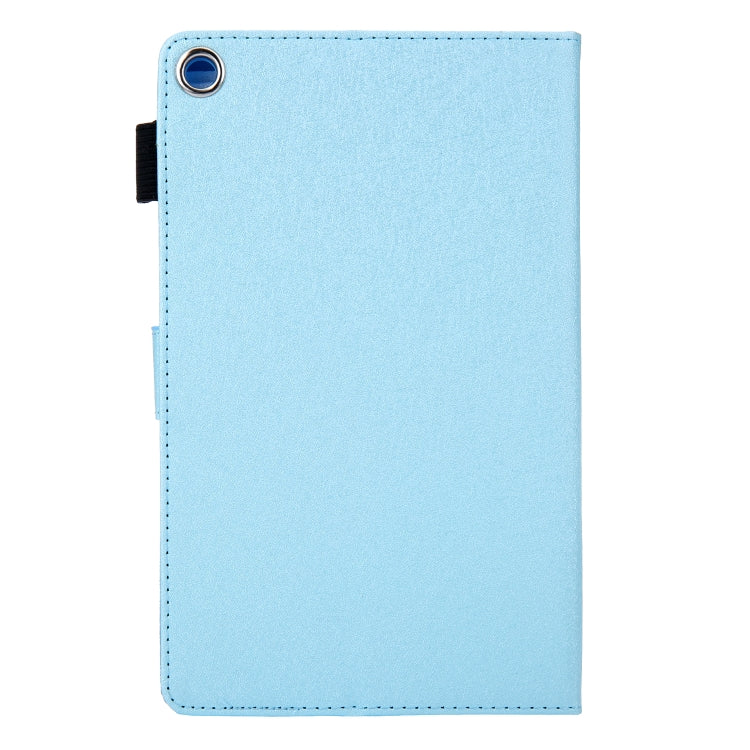 Hair Silky Texture Solid Color Horizontal Flip Leather Case with Holder & Card Slots & Photo Frame & Anti-Skid Strip For Amazon Kindle Fire HD8 2016 / 2017 / 2018