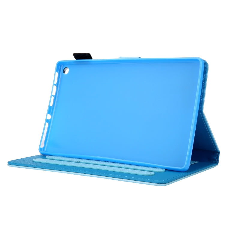 Hair Silky Texture Solid Color Horizontal Flip Leather Case with Holder & Card Slots & Photo Frame & Anti-Skid Strip For Amazon Kindle Fire HD8 2016 / 2017 / 2018