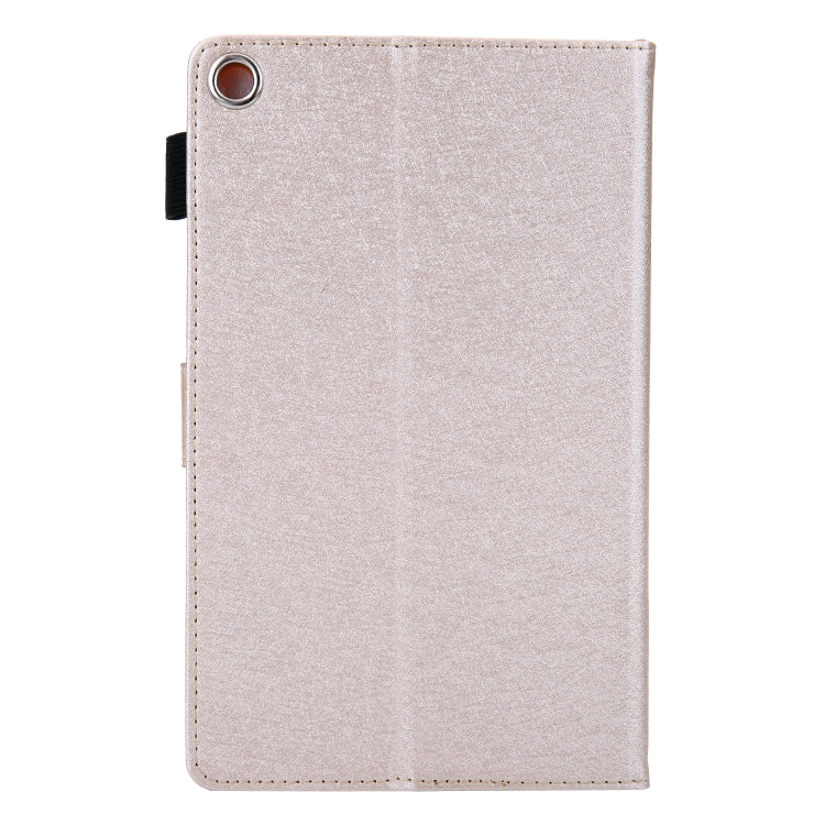 Hair Silky Texture Solid Color Horizontal Flip Leather Case with Holder & Card Slots & Photo Frame & Anti-Skid Strip For Amazon Kindle Fire HD8 2016 / 2017 / 2018