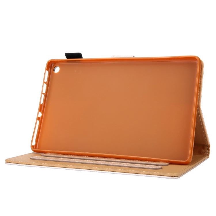 Hair Silky Texture Solid Color Horizontal Flip Leather Case with Holder & Card Slots & Photo Frame & Anti-Skid Strip For Amazon Kindle Fire HD8 2016 / 2017 / 2018