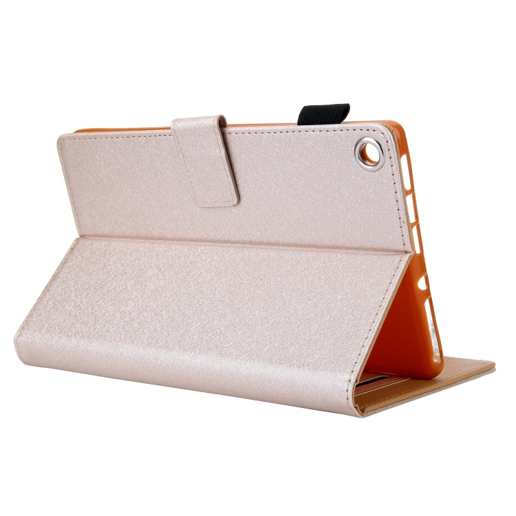 Hair Silky Texture Solid Color Horizontal Flip Leather Case with Holder & Card Slots & Photo Frame & Anti-Skid Strip For Amazon Kindle Fire HD8 2016 / 2017 / 2018