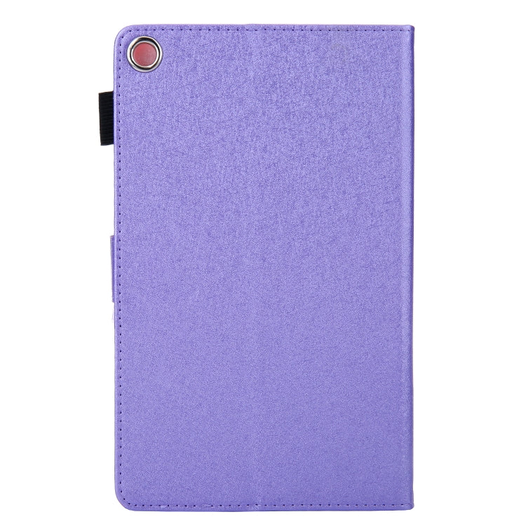 Hair Silky Texture Solid Color Horizontal Flip Leather Case with Holder & Card Slots & Photo Frame & Anti-Skid Strip For Amazon Kindle Fire HD8 2016 / 2017 / 2018