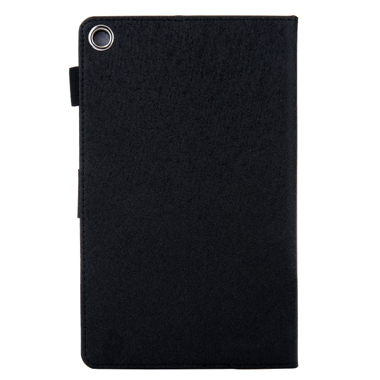 Hair Silky Texture Solid Color Horizontal Flip Leather Case with Holder & Card Slots & Photo Frame & Anti-Skid Strip For Amazon Kindle Fire HD8 2016 / 2017 / 2018