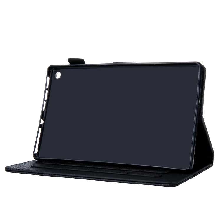 Hair Silky Texture Solid Color Horizontal Flip Leather Case with Holder & Card Slots & Photo Frame & Anti-Skid Strip For Amazon Kindle Fire HD8 2016 / 2017 / 2018