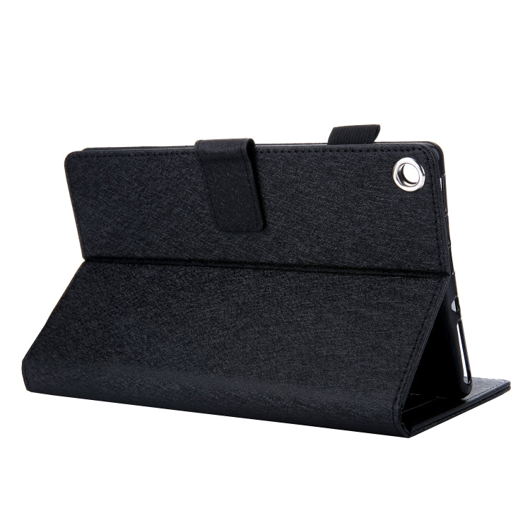 Hair Silky Texture Solid Color Horizontal Flip Leather Case with Holder & Card Slots & Photo Frame & Anti-Skid Strip For Amazon Kindle Fire HD8 2016 / 2017 / 2018