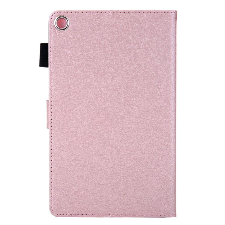 Hair Silky Texture Solid Color Horizontal Flip Leather Case with Holder & Card Slots & Photo Frame & Anti-Skid Strip For Amazon Kindle Fire HD8 2016 / 2017 / 2018