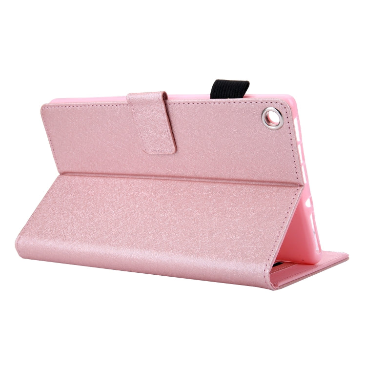 Hair Silky Texture Solid Color Horizontal Flip Leather Case with Holder & Card Slots & Photo Frame & Anti-Skid Strip For Amazon Kindle Fire HD8 2016 / 2017 / 2018