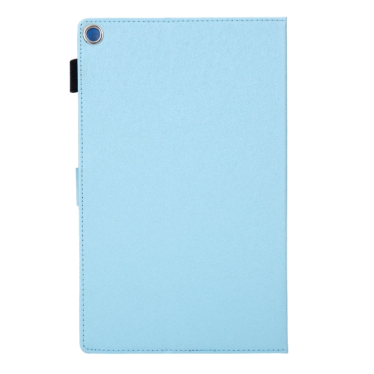 Hair Silky Texture Solid Color Horizontal Flip Leather Case with Holder & Card Slots & Photo Frame & Anti-Skid Strip For Amazon Kindle Fire HD10 2015 / 2017 / 2019
