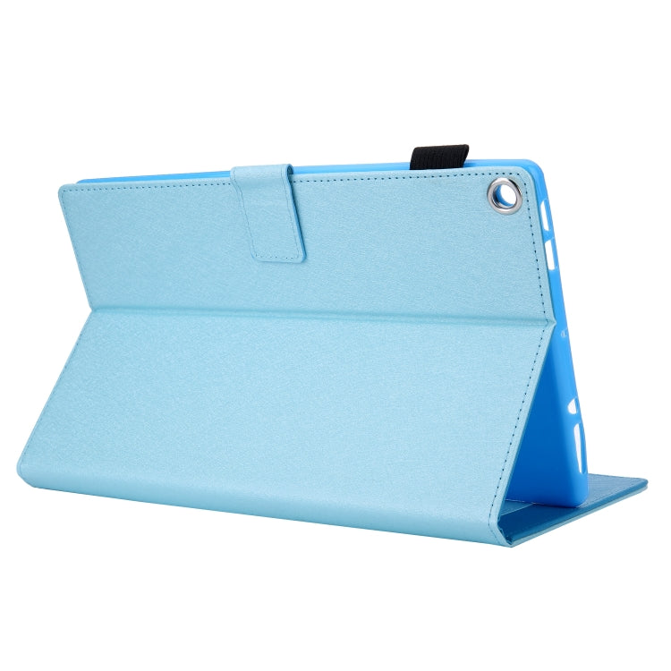 Hair Silky Texture Solid Color Horizontal Flip Leather Case with Holder & Card Slots & Photo Frame & Anti-Skid Strip For Amazon Kindle Fire HD10 2015 / 2017 / 2019