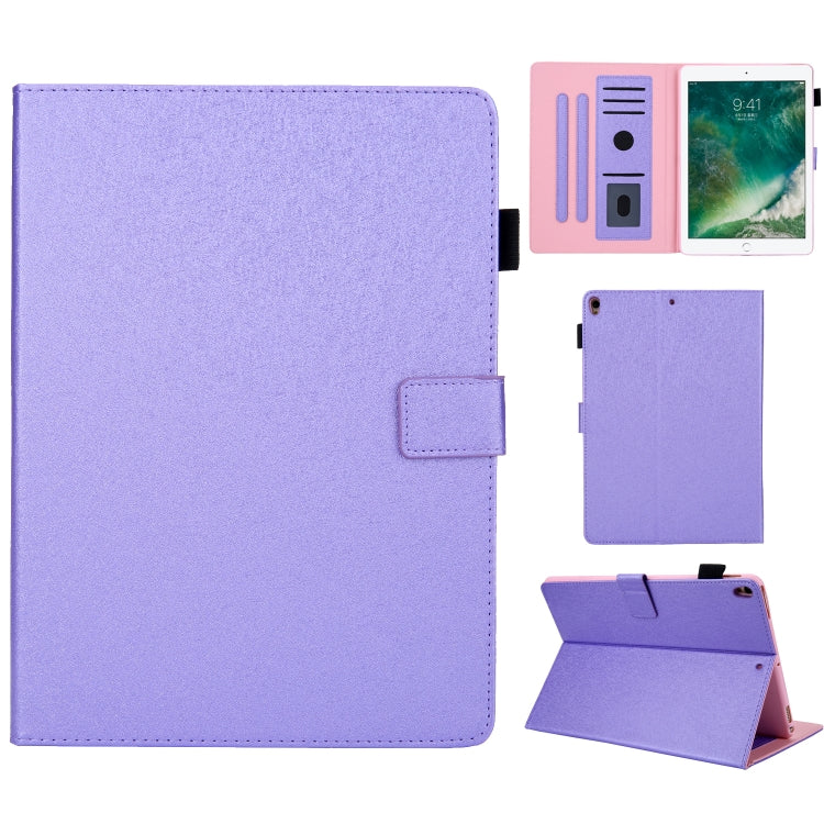 Hair Silky Texture Solid Color Horizontal Flip Leather Case with Holder & Card Slots & Photo Frame & Anti-Skid Strip For iPad Pro 10.5 inch (2017) / (2019)