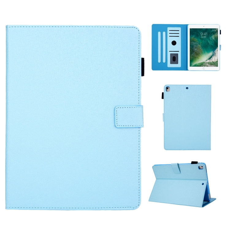 For iPad 10.2 2021 / 2020 / 2019 Hair Silky Texture Solid Color Horizontal Flip Leather Case with Holder & Card Slots & Photo Frame & Anti-Skid Strip