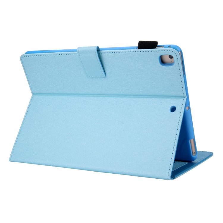 For iPad 10.2 2021 / 2020 / 2019 Hair Silky Texture Solid Color Horizontal Flip Leather Case with Holder & Card Slots & Photo Frame & Anti-Skid Strip