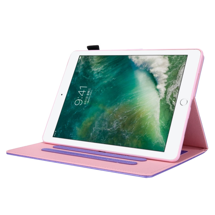 For iPad 10.2 2021 / 2020 / 2019 Hair Silky Texture Solid Color Horizontal Flip Leather Case with Holder & Card Slots & Photo Frame & Anti-Skid Strip
