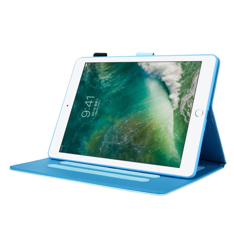 Hair Silky Texture Solid Color Horizontal Flip Leather Case with Holder & Card Slots & Photo Frame & Anti-Skid Strip For iPad 9.7 2018 / 2017