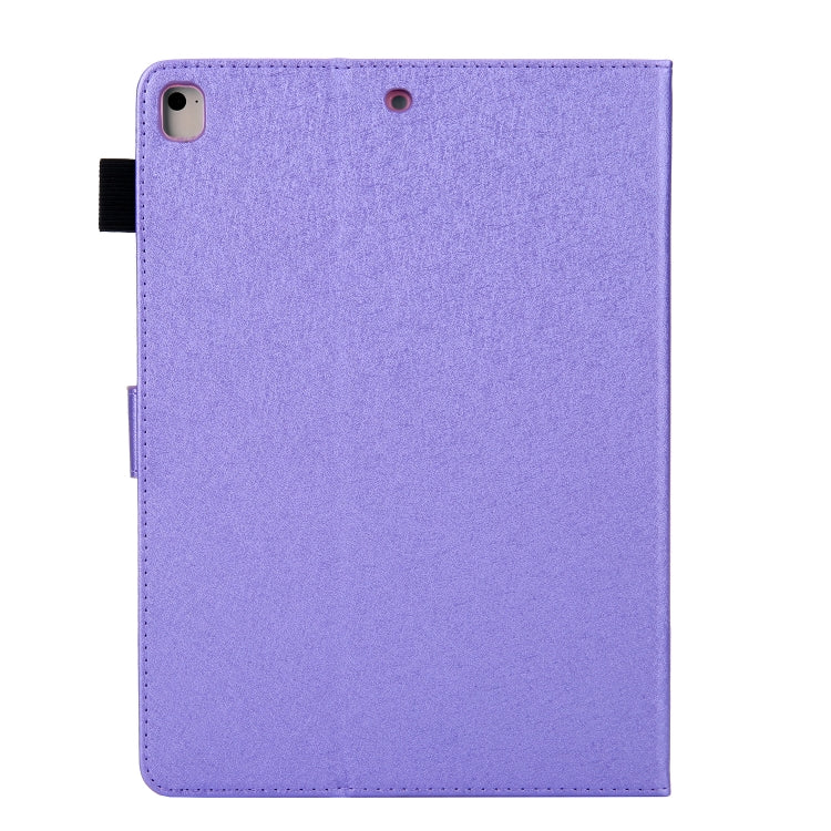 Hair Silky Texture Solid Color Horizontal Flip Leather Case with Holder & Card Slots & Photo Frame & Anti-Skid Strip For iPad 9.7 2018 / 2017