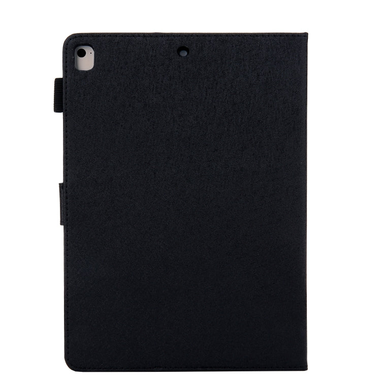 Hair Silky Texture Solid Color Horizontal Flip Leather Case with Holder & Card Slots & Photo Frame & Anti-Skid Strip For iPad 9.7 2018 / 2017