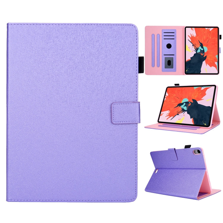 Hair Silky Texture Solid Color Horizontal Flip Leather Case with Holder & Card Slots & Photo Frame & Anti-Skid Strip For iPad Pro 11 inch