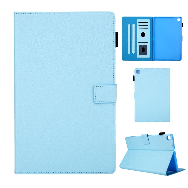 Hair Silky Texture Solid Color Horizontal Flip Leather Case with Holder & Card Slots & Photo Frame & Anti-Skid Strip For Samsung Galaxy Tab A 10.1 (2019) T510 / T515