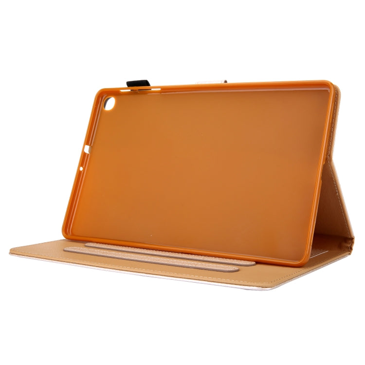Hair Silky Texture Solid Color Horizontal Flip Leather Case with Holder & Card Slots & Photo Frame & Anti-Skid Strip For Samsung Galaxy Tab A 10.1 (2019) T510 / T515