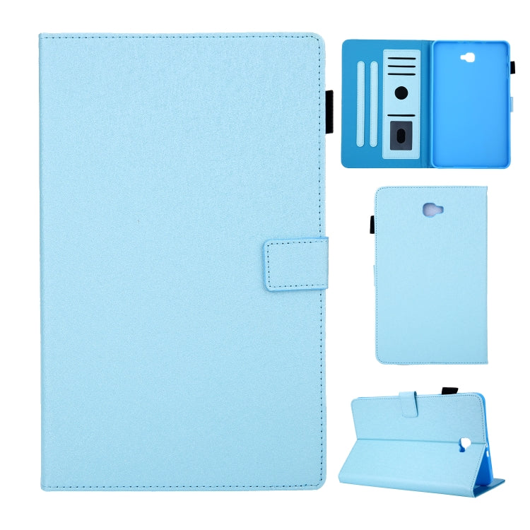Hair Silky Texture Solid Color Horizontal Flip Leather Case with Holder & Card Slots & Photo Frame & Anti-Skid Strip For Samsung Galaxy Tab A 10.1 / T580