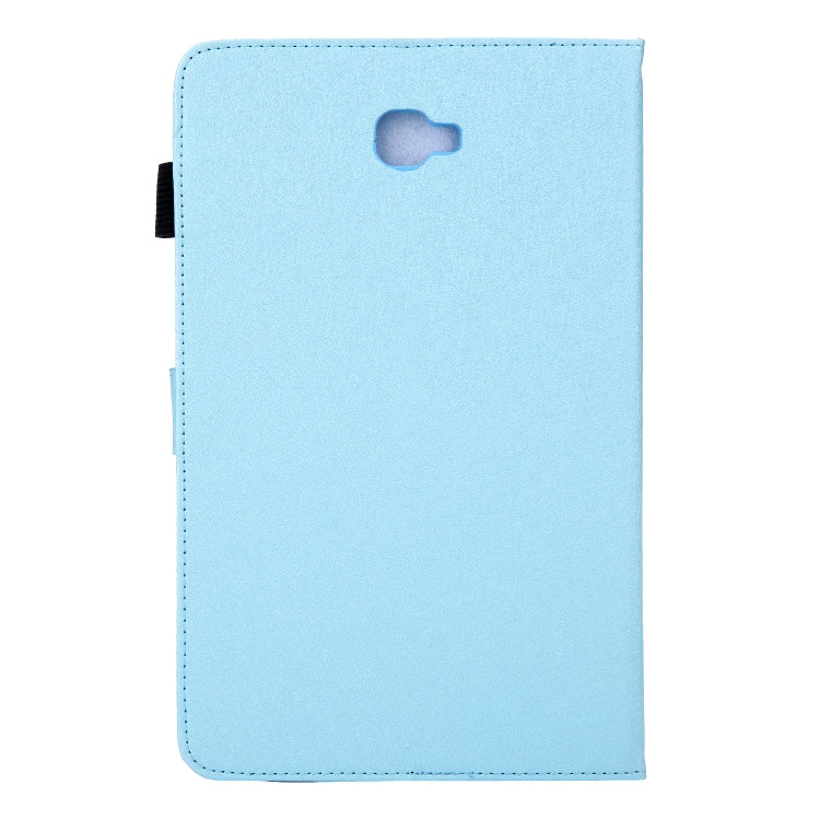 Hair Silky Texture Solid Color Horizontal Flip Leather Case with Holder & Card Slots & Photo Frame & Anti-Skid Strip For Samsung Galaxy Tab A 10.1 / T580