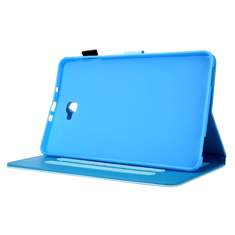 Hair Silky Texture Solid Color Horizontal Flip Leather Case with Holder & Card Slots & Photo Frame & Anti-Skid Strip For Samsung Galaxy Tab A 10.1 / T580