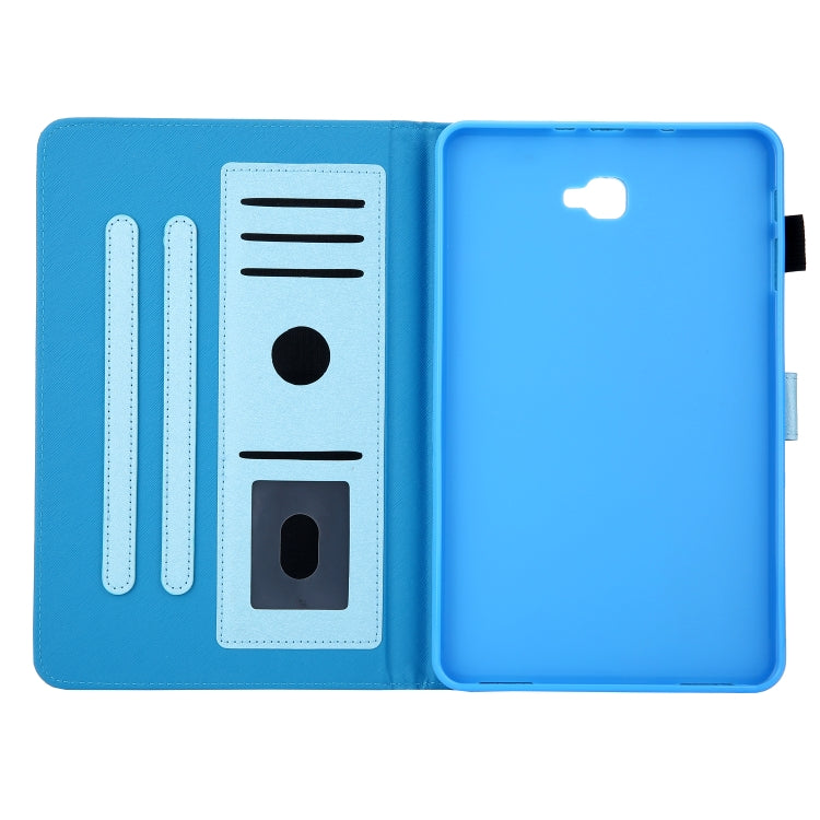 Hair Silky Texture Solid Color Horizontal Flip Leather Case with Holder & Card Slots & Photo Frame & Anti-Skid Strip For Samsung Galaxy Tab A 10.1 / T580