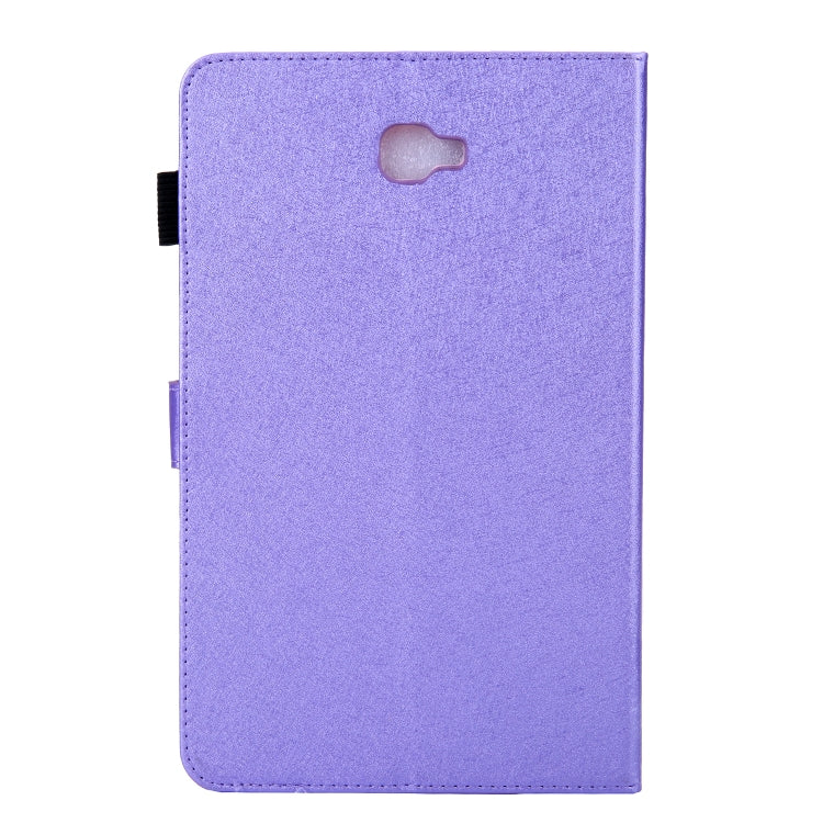 Hair Silky Texture Solid Color Horizontal Flip Leather Case with Holder & Card Slots & Photo Frame & Anti-Skid Strip For Samsung Galaxy Tab A 10.1 / T580