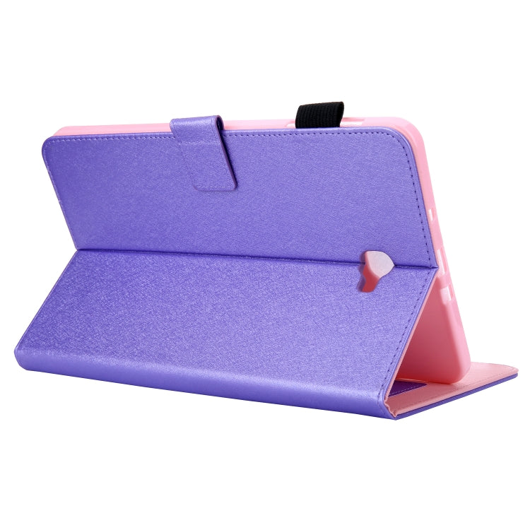 Hair Silky Texture Solid Color Horizontal Flip Leather Case with Holder & Card Slots & Photo Frame & Anti-Skid Strip For Samsung Galaxy Tab A 10.1 / T580