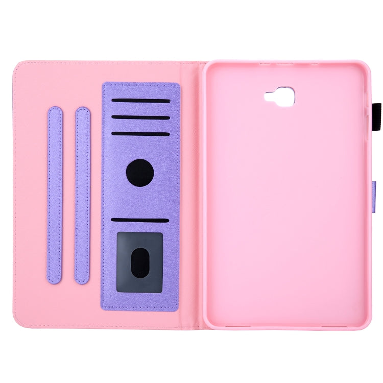 Hair Silky Texture Solid Color Horizontal Flip Leather Case with Holder & Card Slots & Photo Frame & Anti-Skid Strip For Samsung Galaxy Tab A 10.1 / T580
