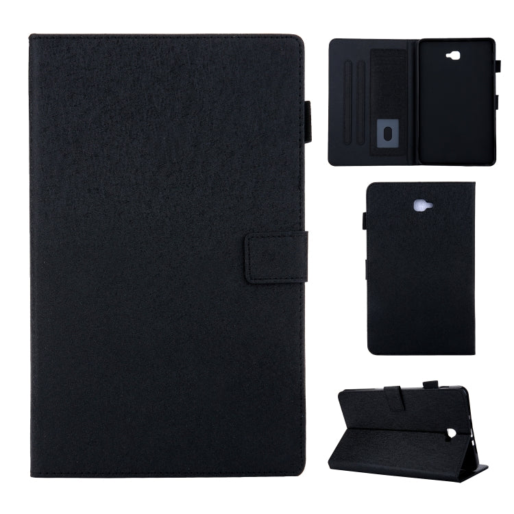 Hair Silky Texture Solid Color Horizontal Flip Leather Case with Holder & Card Slots & Photo Frame & Anti-Skid Strip For Samsung Galaxy Tab A 10.1 / T580