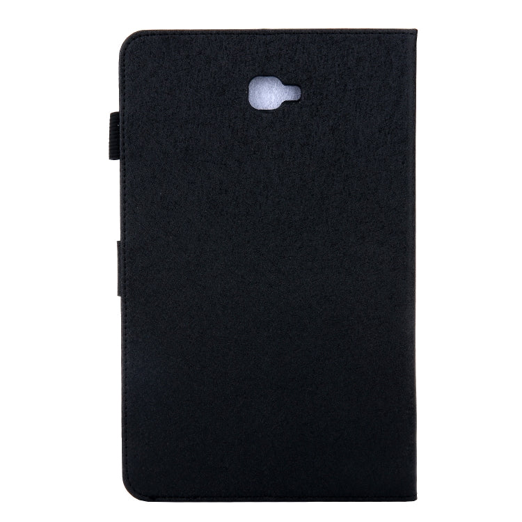 Hair Silky Texture Solid Color Horizontal Flip Leather Case with Holder & Card Slots & Photo Frame & Anti-Skid Strip For Samsung Galaxy Tab A 10.1 / T580